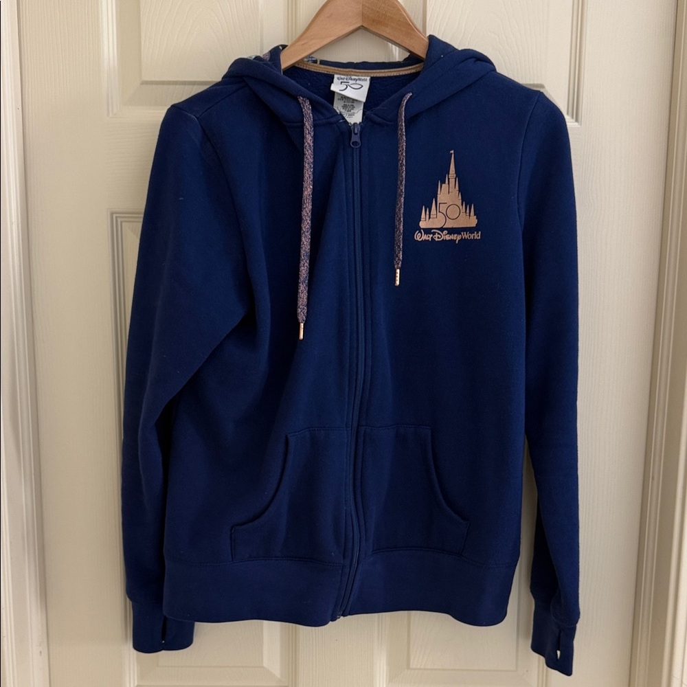 Walt Disney World 50th Anniversary Zip-Front Unisex Hoodie L